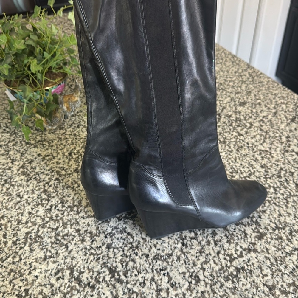 Franco Sarto Black Wedge Shoes
